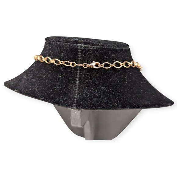 Copper & Turquoise Cross Pendant Necklace 2" x 1.5" w/Chain Necklace - Picture 6 of 11